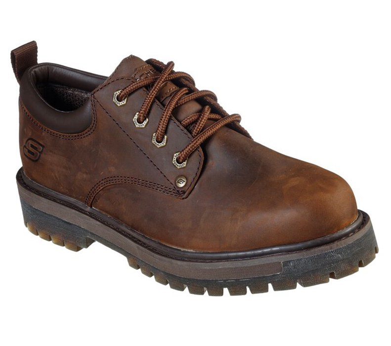 Skechers Herr Bruna Snörskor - Alley Cats - Mesago - Sverige (VLAEW-9257)